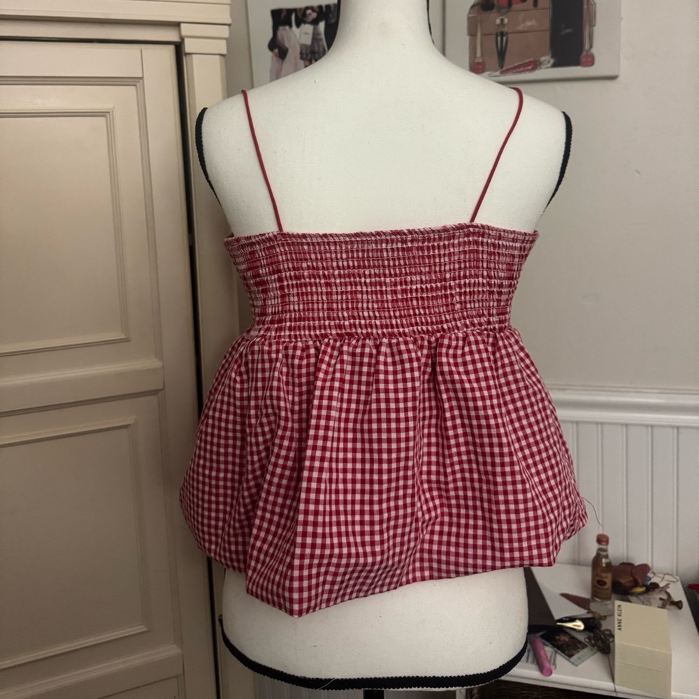 Madden Girl Red Checkered Camisole - Picture 2 of 2